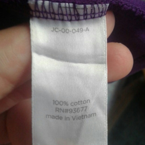 JCPenney's Long Sleeve Purple Top, Size XL - Picture 6 of 8